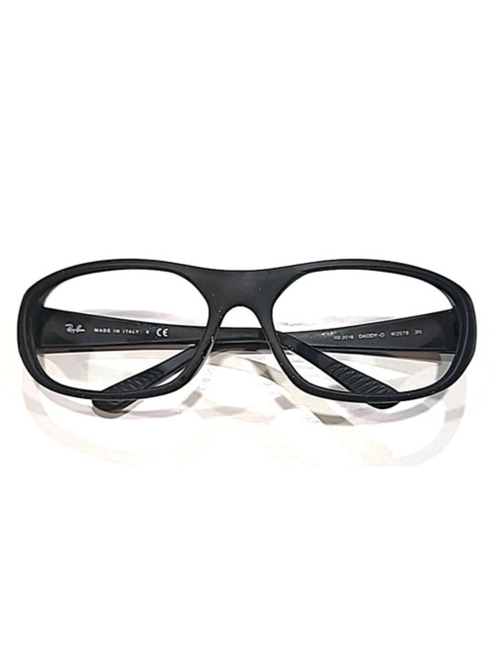 Ray Ban RB2016 W2578 Black Wrap Sunglasses Frame Italy